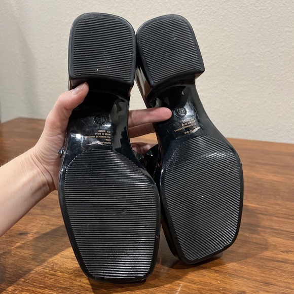 Madden Girl Womens Black Jelly Studded Slide Low Wedge Sandals Size  8.5 - Picture 9 of 9